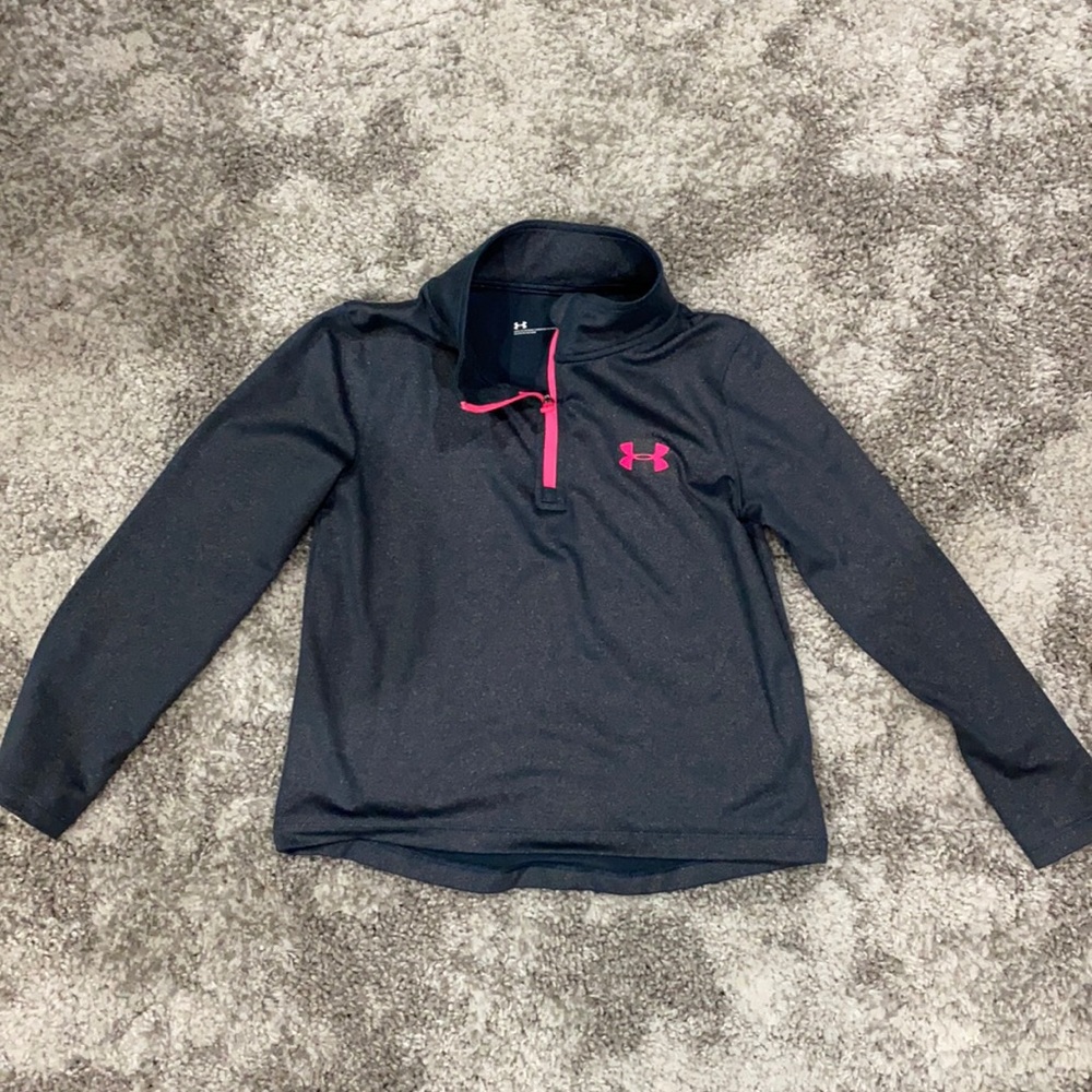 Under Armour 1/4 zip Top Base Layer Girls 5